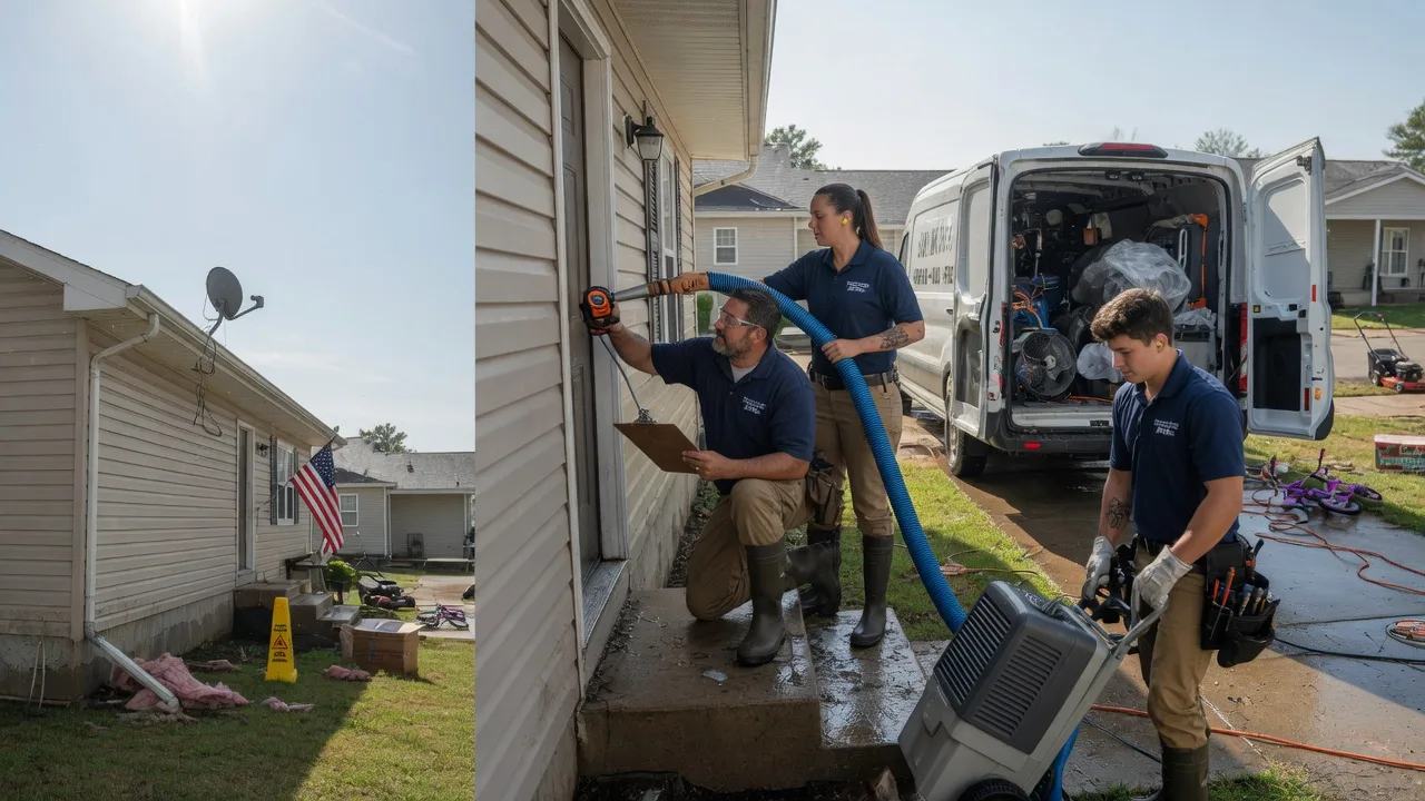 Ceiling Water Damage Restoration in Mcleansboro, IL near me
